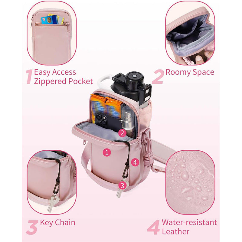 Water Bottle Bag With Strap Insulation For Hiking