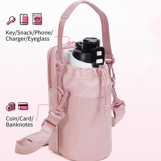 Water Bottle Bag With Strap Insulation For Hiking